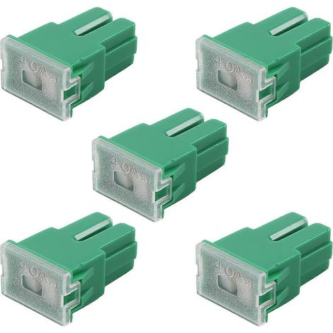 5 fusibles PAL à lame femelle 40 A verts pour voiture (1/5)