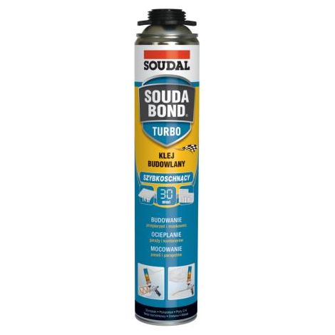 Soudal SoudaBond Turbo adhesivo en espuma 750 ml Adhesivo universal para construcción (1/5)