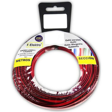 Cavo audio EDM 28042 Nero Rosso Rosso/Nero 2 x 0,75 mm 20 m (1/2)