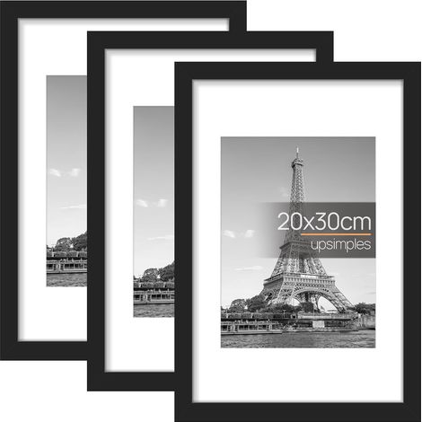Cadre 20x30 cm, Cadres Photo 20x30cm, Noir, 3 Pack (1/5)