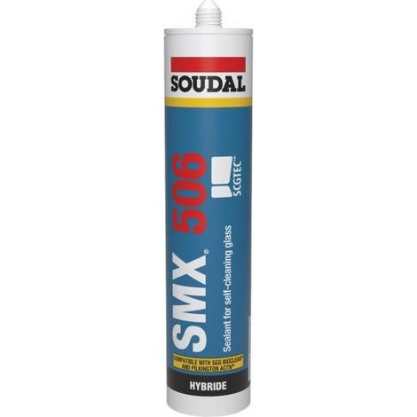 SMX 506 - Mastic polymère hybride pour vitrage - Soudal - Cartouche de 290 ml Noir