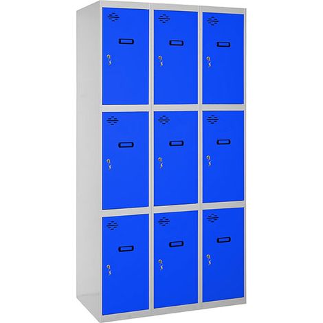 Simonrack Robuster Außenschrank grau-blau 180x90x50 cm