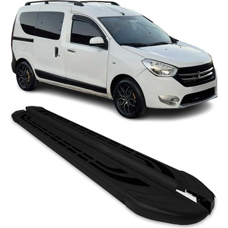 Marchepieds Latéraux pédale Compatible avec Dacia Dokker 2012-2021 Aluminium Noir 2Pcs (1/5)