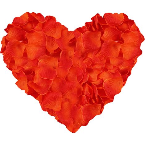 12 sachets de pétales de roses artificielles, pétales de fleurs non tissés pour une décoration romantique, de mariage, de fête ou de Saint-Valentin (1/5)