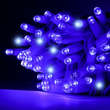 Outdoor&Indoor stringa serie 100 luci di Natale a led blu catena da 10 mt con flash ghiaccio per esterno IP44 professionale e certificato (1/5)