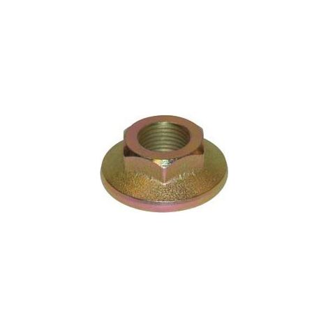 Ecrou cylindrique pour axe de palier de lame – Filetage métrique pas standard – Diamètre extérieur 15,8 mm – Remplace MTD 712-0417