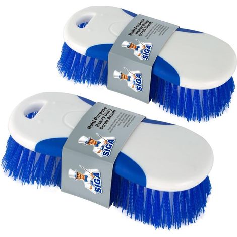 Brosse à Récurer Multi-Usages, avec Poignée Confort, Lot de 2 (1/5)