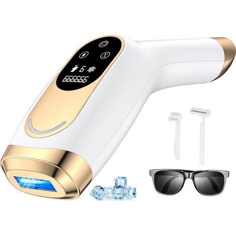 IPL Épilateur Lumière Pulsée, Laser Epilation Definitive, 9 Niveaux Énergie Épilation (1/5)