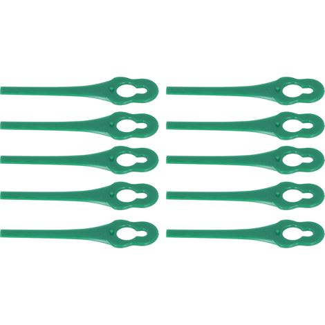 100 Kunststoff-Schneidklingen für Freischneider, Rasenmäher-Ersatzklingen, Gartengeräte, Grün, 100er-Packung (1/5)