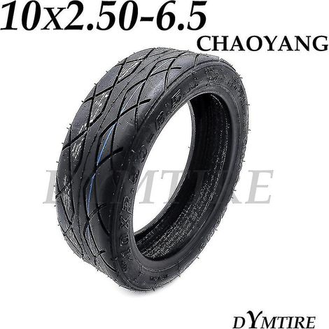Pneu tubeless 10 pouces 10x2.50-6.5 pour roues avant et arrière de trottinette électrique - Pièces antidérapantes durables (1/5)