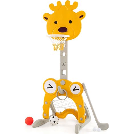 Centro attivita per bambini regolabile 4 in 1 con canestro da basket 233825300 (1/5)