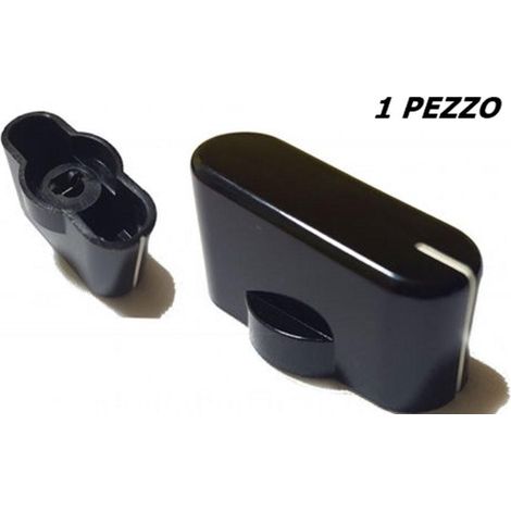 SMALVIC  MANOPOLA CUCINA COLORE NERO 1 PEZZO FORO INNESTO 6 MM M 5228 (1/3)