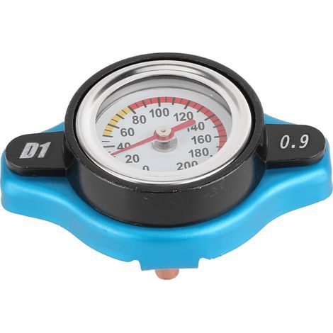 Bouchon de radiateur thermostatique universel, couvercle de réservoir d'eau étanche avec indicateur de température, petite tête 0,9 bar (1/5)