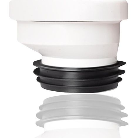 cm eccentric connecting pipe, rigid, angled plastic toilet pipe nozzle, drain, straight eccentric pipe, toilet connector (1/4)