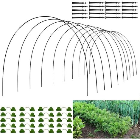 Filiyano-Arceaux de serre en aluminium pour tunnel, arceaux pour tunnel en aluminium, tunnel de jardin, arceaux de serre en fibre de verre, arceaux (1/3)