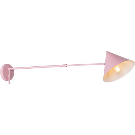 Designer-Wandleuchte rosa verstellbar - Triangolo
