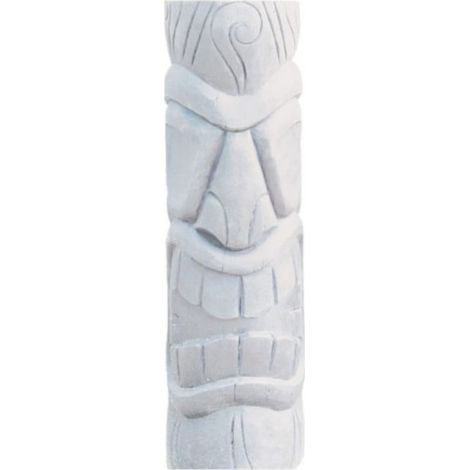 Statue de jardin Tiki Mauri 75 cm - Blanc (1/2)