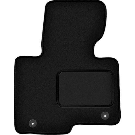 Alfombrilla de terciopelo para el conductor para: Kia Carens IV monovolumen (2013-2018) negra (1/5)