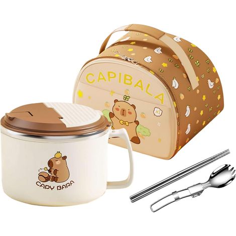 Set De Bols À,Bol Soupe Capybara 1300cl Onde - Vaisselle Grand Capacité Pour Soupe Nouilles Salade Céréales - Accessoire Photo Culinaire Maison Dormoire Céréales (1/5)