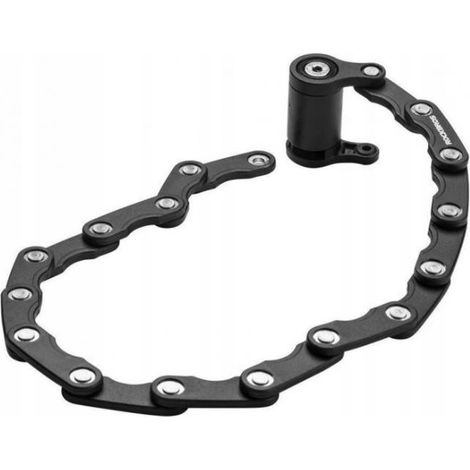 ROCKBROS Faltfahrradschloss (WD795), schwarz, gehärteter Stahl (1/5)
