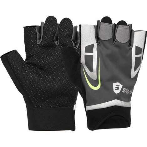 Gants mi-doigts Fitness Unisex Antidérapants Respirables pour Vélo Yoga Entraînement (XL) (1/5)