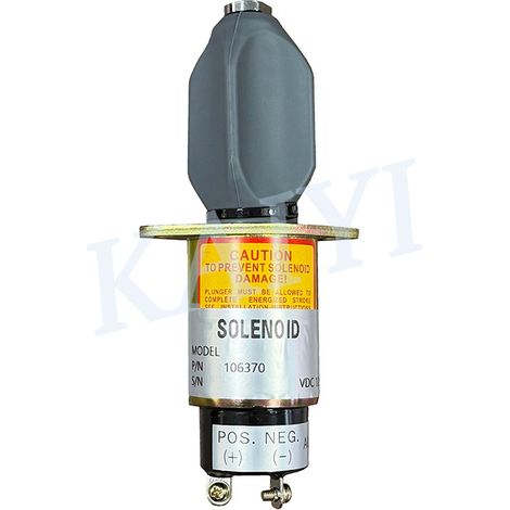 Électrovanne de coupure de flamme 12 V 106370 pour pièces de pelles hydrauliques Kubota DF750, GF750, WG750 et DF972 (1/5)