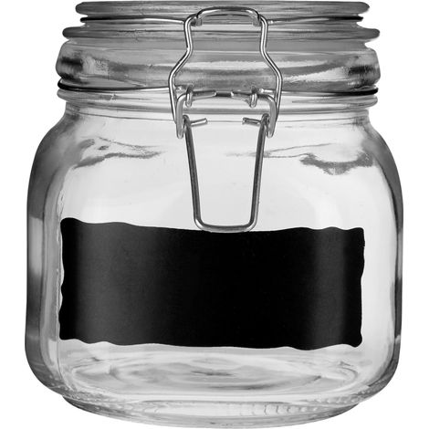 Premier Housewares Glass with Clip Top Lid Small Storage Jar (1/5)