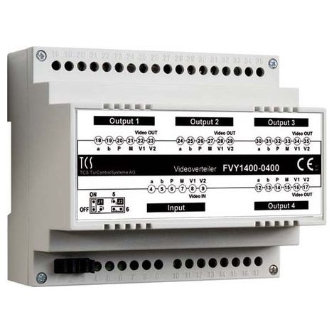 TCS VIDEOSIGNALVERTEILER 4FACH VT04-SG FVY1400-0400 TCS TÜR CONTROL
