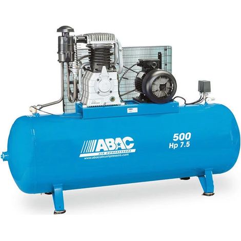 Compresseur d'air ABAC marche lente 500 litres 10 CV (1/2)