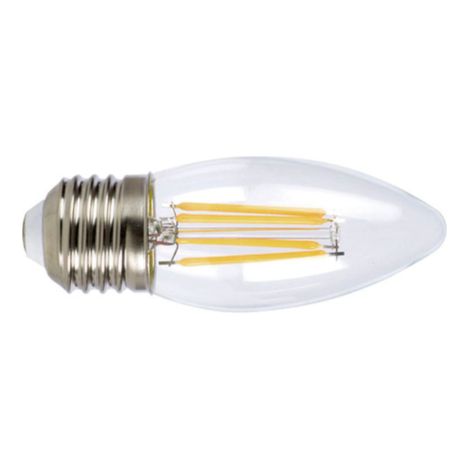Bombilla con filamento Led vela DUOLEC E27 luz cálida 4W -