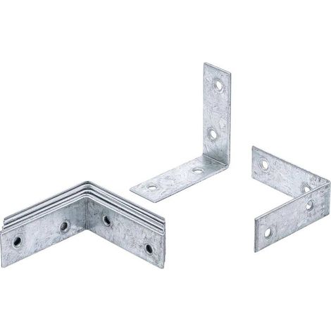 Jeu d Équerres pour Chaise 8 pcs 60 x 60 x 20 mm - Acier Robuste - Montage Précis et Stable, Pro - D-Work (1/5)