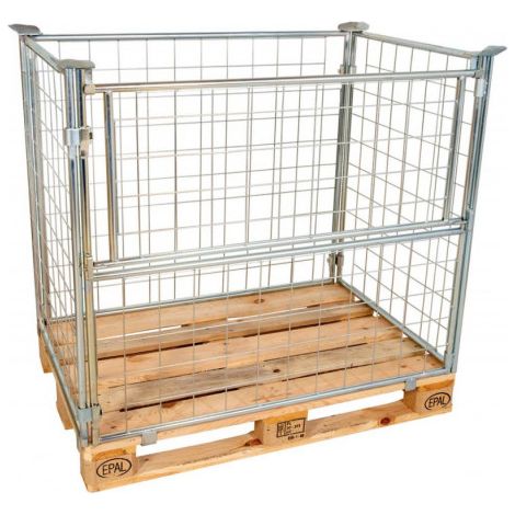 Cadre en treillis 120cmbleu zingué 10x10