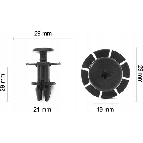 1 clip di fissaggio per la modanatura del battitacco BMW E90 E91 (1/5)