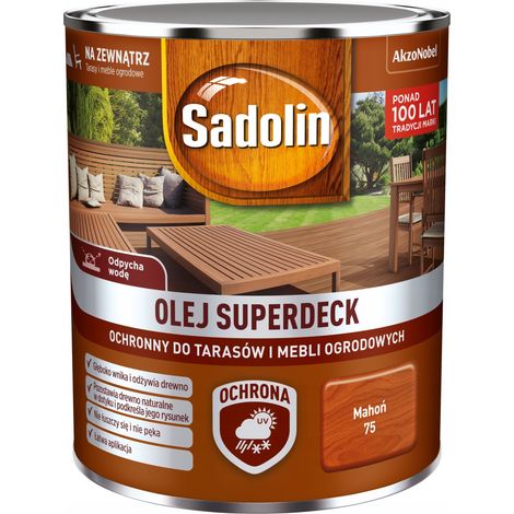 Olio per terrazze e mobili da giardino - Sadolin Superdeck - 0,75 L - 1 pz. (1/3)