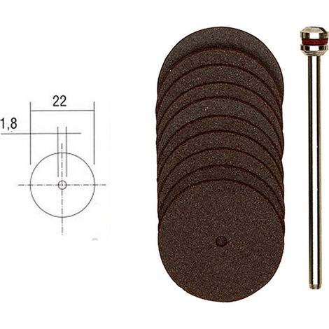Disques à tronçonner en corindon Ø 22 mm - Proxxon