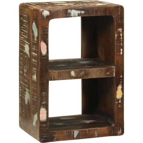 Meuble TV,Banc TV,Armoire TV avec étagère Multicolore Bois massif de récupération CFW166501 (1/5)