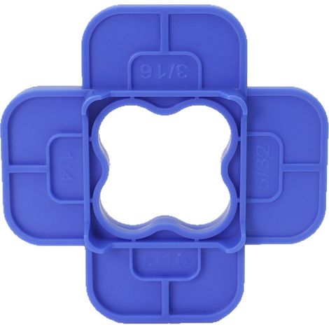 Blaue Terrassenmatte, 9,8 x 9,8 x 2,15 cm, 1 Stück, Holzplatte, Kunststoff-Isolierring, Terrassenmatten-Abstandshalter-Set.