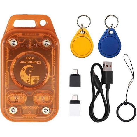 Chameleon Ultra V2.0 RFID-Chip-Lesegerät-Emulator + 2XCUID-Schlüsselanhänger 13,56 MHz 125 kHz, Kartendekodierung, NFC-Duplikator (1/5)