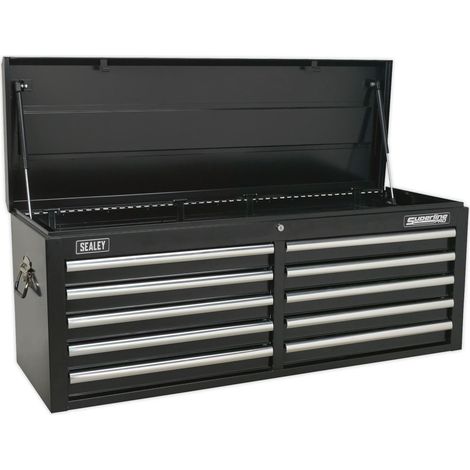 Sealey Topchest 10 Drawer with Ball-Bearing Slides - Black AP5210TB