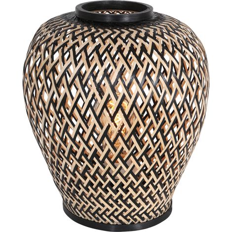 Anne Lighting - lámpara de mesa - Maze - natural - bambú metal -