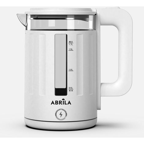 Bouilloire surinama blanche 1,7 l 2200 w base tournante tactile froide