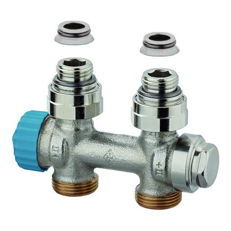Imi Hydronics Heimeier Thermostatventil Badheizkörper, Einrohrsystem, DG1/2" 385402.000 (1/3)