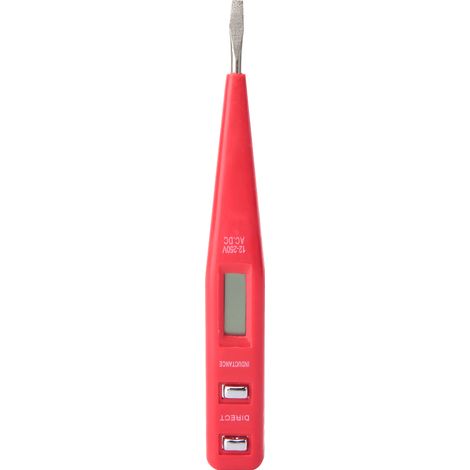 YWBL-WH Spannungsprüfstift, Digitalanzeige-Teststift, elektrischer Schraubendreher-Tester, beleuchteter Schaltkreis...