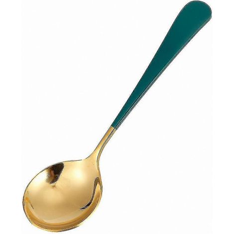 Ensemble de 5 cuillères à soupe pour enfants en acier inoxydable, un ustensile de table essentiel pour la cuisine familiale. (1/5)