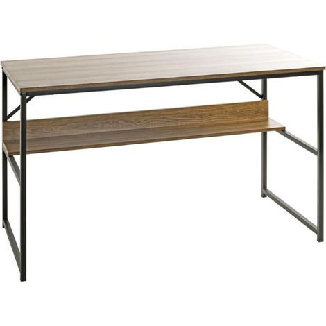 Bureau Design "Ademo" 120cm Chêne & Noir (1/5)