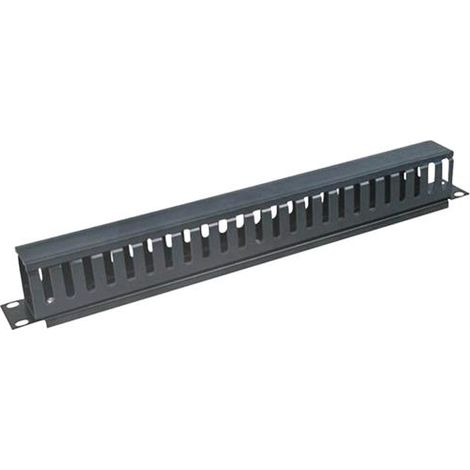Intellinet Pannello Passacavi 19'' 1U con Coperchio, Nero