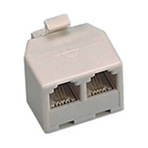 6,0 x ADAPTATEUR FICHE 6/4 - DOUBLE PRISE FME
