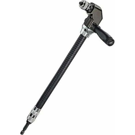 Perceuse à angle droit flexible 1/4 – Accessoire pour espaces confinés – Boîtier métallique durable – Vissage rapide en série (1/4)