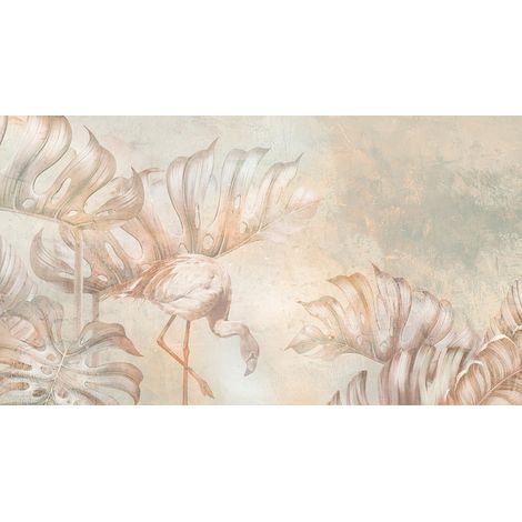 Papier peint panoramique - Flamant Rose - 130 cm x 72 cm (1/2)