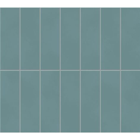 Mosaïque effet Béton Bleu Canard Brick 37x33x0,85 cm Mat Cortivo - Mur intérieur (vendu par carton de 0,7326 m²) - RO'MA CARRELAGE